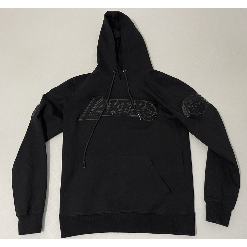 MEN'S Pro Standard LOS ANGELES LAKERS TRIPLE BLACK LOGO HOODIE SMALL